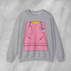 Mini-Bodz Scrubs (Pink) - Mediumweight Sweatshirt