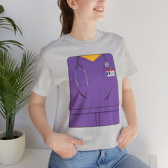 Mini-Bodz Scrubs (Purple) - Short Sleeve Crewneck T-Shirt