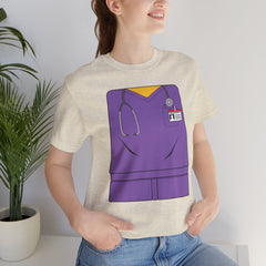 Mini-Bodz Scrubs (Purple) - Short Sleeve Crewneck T-Shirt