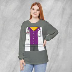 Mini-Bodz Doctor (Button-Up Shirt) - Long Sleeve Crewneck T-Shirt
