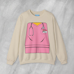 Mini-Bodz Scrubs (Pink) - Mediumweight Sweatshirt