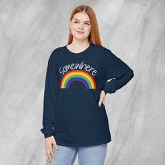 Somewhere Over the Rainbow - Long Sleeve Crewneck T-Shirt