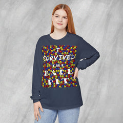 I Survived the Ball Pit - Long Sleeve Crewneck T-Shirt