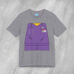 Mini-Bodz Scrubs (Purple) - Short Sleeve Crewneck T-Shirt