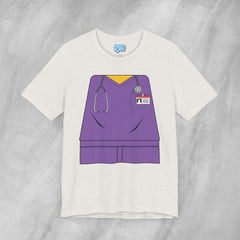 Mini-Bodz Scrubs (Purple) - Short Sleeve Crewneck T-Shirt