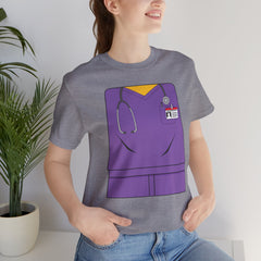 Mini-Bodz Scrubs (Purple) - Short Sleeve Crewneck T-Shirt