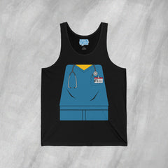 Mini-Bodz Scrubs (Blue) - Jersey Tank Top