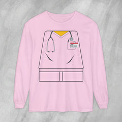 Mini-Bodz Scrubs (Garment Color) - Long Sleeve Crewneck T-Shirt