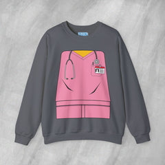 Mini-Bodz Scrubs (Pink) - Mediumweight Sweatshirt