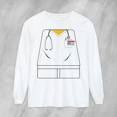 Mini-Bodz Scrubs (Garment Color) - Long Sleeve Crewneck T-Shirt