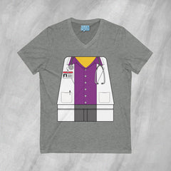 Mini-Bodz Doctor (Button-Up Shirt) - Short Sleeve V-Neck T-Shirt
