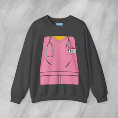 Mini-Bodz Scrubs (Pink) - Mediumweight Sweatshirt