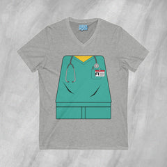 Mini-Bodz Scrubs (Green) - Short Sleeve V-Neck T-Shirt