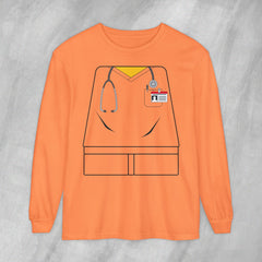 Mini-Bodz Scrubs (Garment Color) - Long Sleeve Crewneck T-Shirt