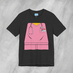 Mini-Bodz Scrubs (Pink) - Short Sleeve Crewneck T-Shirt