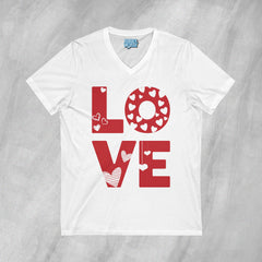 Love - Short Sleeve V-Neck T-Shirt