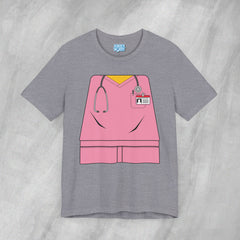 Mini-Bodz Scrubs (Pink) - Short Sleeve Crewneck T-Shirt