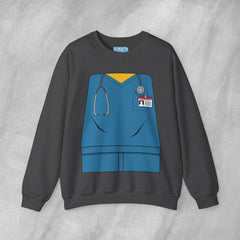 Mini-Bodz Scrubs (Blue) - Mediumweight Sweatshirt