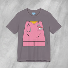 Mini-Bodz Scrubs (Pink) - Short Sleeve Crewneck T-Shirt