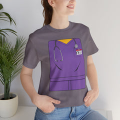 Mini-Bodz Scrubs (Purple) - Short Sleeve Crewneck T-Shirt