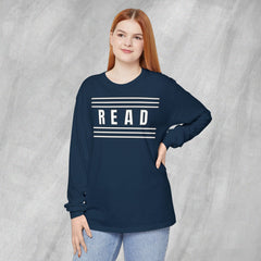 Read Between the Lines - Long Sleeve Crewneck T-Shirt