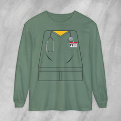 Mini-Bodz Scrubs (Garment Color) - Long Sleeve Crewneck T-Shirt