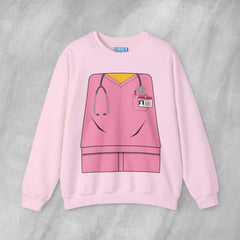 Mini-Bodz Scrubs (Pink) - Mediumweight Sweatshirt