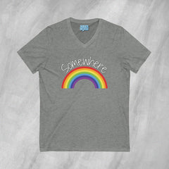 Somewhere Over the Rainbow - Short Sleeve V-Neck T-Shirt