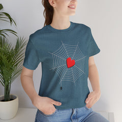 Heart of the Web - Short Sleeve Crewneck T-Shirt