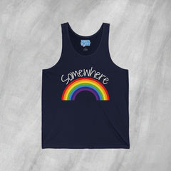 Somewhere Over the Rainbow - Jersey Tank Top