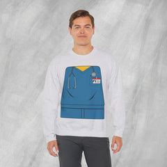 Mini-Bodz Scrubs (Blue) - Mediumweight Sweatshirt