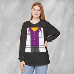 Mini-Bodz Doctor (Button-Up Shirt) - Long Sleeve Crewneck T-Shirt