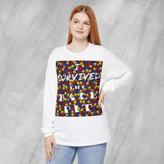 I Survived the Ball Pit - Long Sleeve Crewneck T-Shirt