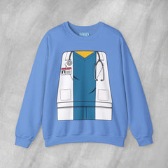 Mini-Bodz Doctor (Blue Scrubs) - Mediumweight Sweatshirt