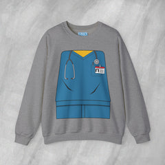 Mini-Bodz Scrubs (Blue) - Mediumweight Sweatshirt