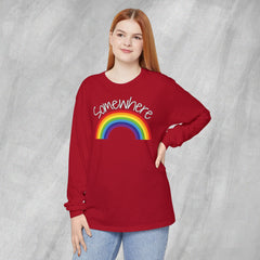 Somewhere Over the Rainbow - Long Sleeve Crewneck T-Shirt