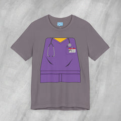 Mini-Bodz Scrubs (Purple) - Short Sleeve Crewneck T-Shirt