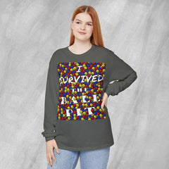 I Survived the Ball Pit - Long Sleeve Crewneck T-Shirt