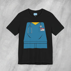 Mini-Bodz Scrubs (Blue) - Short Sleeve Crewneck T-Shirt