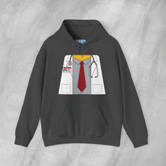 Mini-Bodz Doctor (Shirt & Tie) - Mediumweight Hoodie