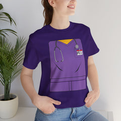 Mini-Bodz Scrubs (Purple) - Short Sleeve Crewneck T-Shirt