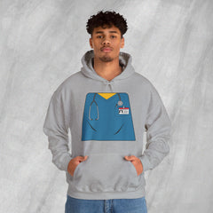 Mini-Bodz Scrubs (Blue) - Mediumweight Hoodie