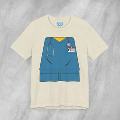 Mini-Bodz Scrubs (Blue) - Short Sleeve Crewneck T-Shirt
