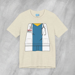 Mini-Bodz Doctor (Blue Scrubs) - Short Sleeve Crewneck T-Shirt
