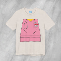 Mini-Bodz Scrubs (Pink) - Short Sleeve Crewneck T-Shirt