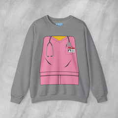 Mini-Bodz Scrubs (Pink) - Mediumweight Sweatshirt
