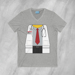 Mini-Bodz Doctor (Shirt & Tie) - Short Sleeve V-Neck T-Shirt