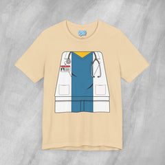 Mini-Bodz Doctor (Blue Scrubs) - Short Sleeve Crewneck T-Shirt
