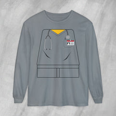 Mini-Bodz Scrubs (Garment Color) - Long Sleeve Crewneck T-Shirt