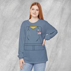 Mini-Bodz Scrubs (Garment Color) - Long Sleeve Crewneck T-Shirt